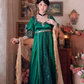 Robe de bal de princesse bustier à volants en satin long, robe de soirée C8117