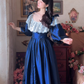 Robe de bal de princesse bustier à volants en satin long, robe de soirée C8117