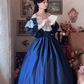 Robe de bal de princesse bustier à volants en satin long, robe de soirée C8117