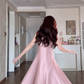 Robe de bal de princesse bustier à volants en satin long, robe de soirée C8117