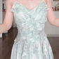 Robe de bal de princesse bustier à volants en satin long, robe de soirée C8117