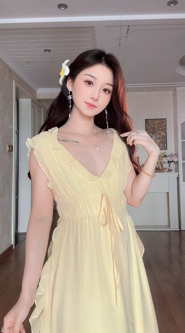 Robe de bal de princesse bustier à volants en satin long, robe de soirée C8117