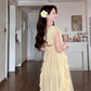 Robe de bal de princesse bustier à volants en satin long, robe de soirée C8117