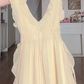 Robe de bal de princesse bustier à volants en satin long, robe de soirée C8117