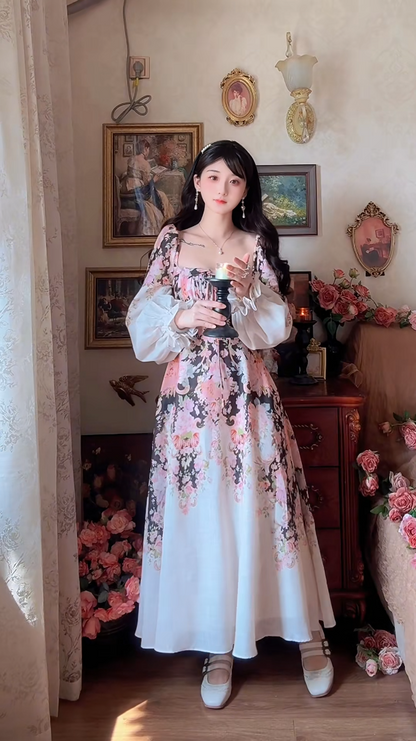 Robe de bal de princesse bustier à volants en satin long, robe de soirée C8117