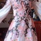 Robe de bal de princesse bustier à volants en satin long, robe de soirée C8117