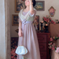 Robe de bal de princesse bustier à volants en satin long, robe de soirée C8117