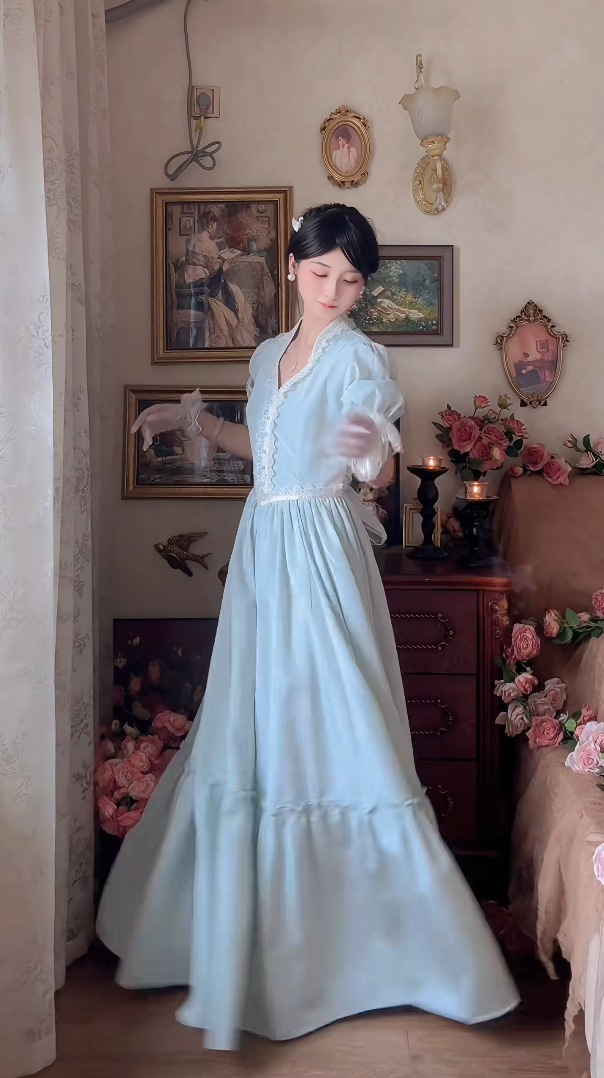 Robe de bal de princesse bustier à volants en satin long, robe de soirée C8117