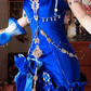 Robe de bal de princesse bustier à volants en satin long, robe de soirée C8117