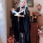 Robe de bal de princesse bustier à volants en satin long, robe de soirée C8117