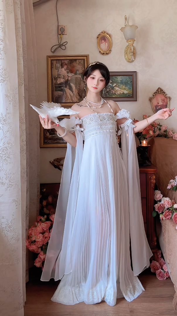 Robe de bal de princesse bustier à volants en satin long, robe de soirée C8117