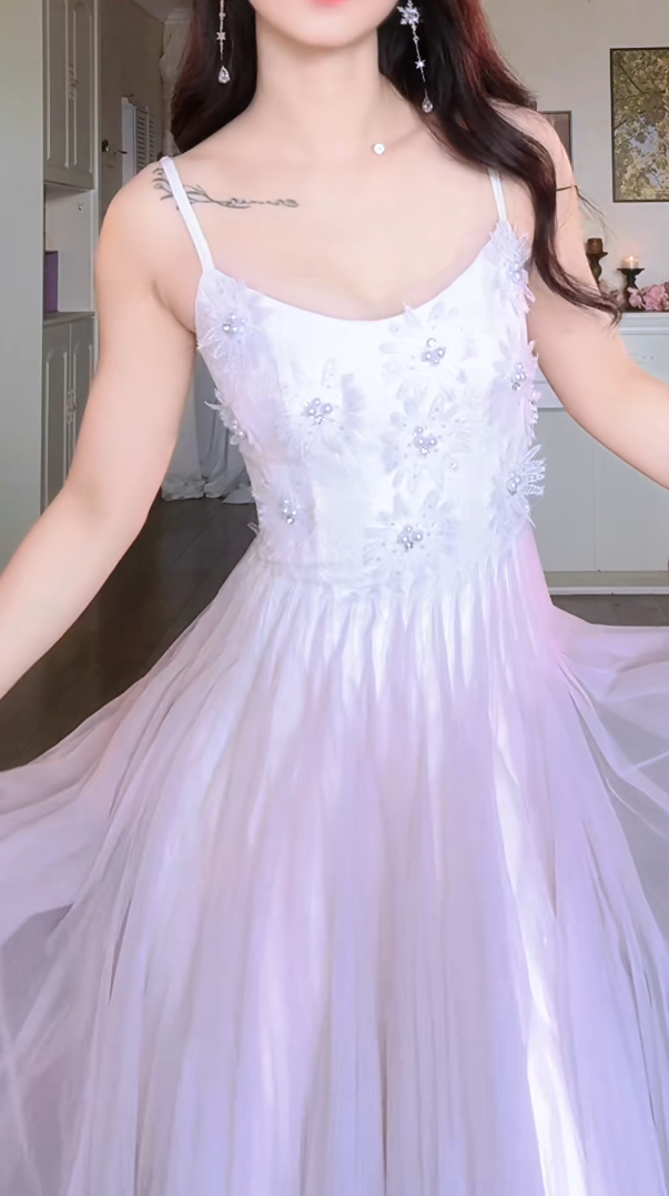 Robe de bal de princesse bustier à volants en satin long, robe de soirée C8117