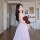 Glamorous Spaghetti Straps Light Pink Prom Dress Sequins A-Line Evening Dress C8166