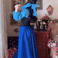 Robe de bal de princesse bustier à volants en satin long, robe de soirée C8117