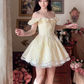 Mini robe de soirée en satin, sans bretelles, sans manches, ligne a, simple, C899