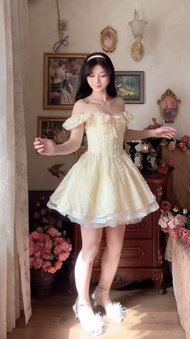 Mini robe de soirée en satin, sans bretelles, sans manches, ligne a, simple, C899