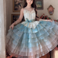 Robe de bal de princesse bustier à volants en satin long, robe de soirée C8117