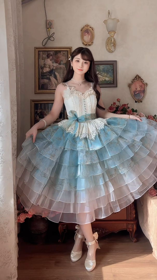 Robe de bal de princesse bustier à volants en satin long, robe de soirée C8117