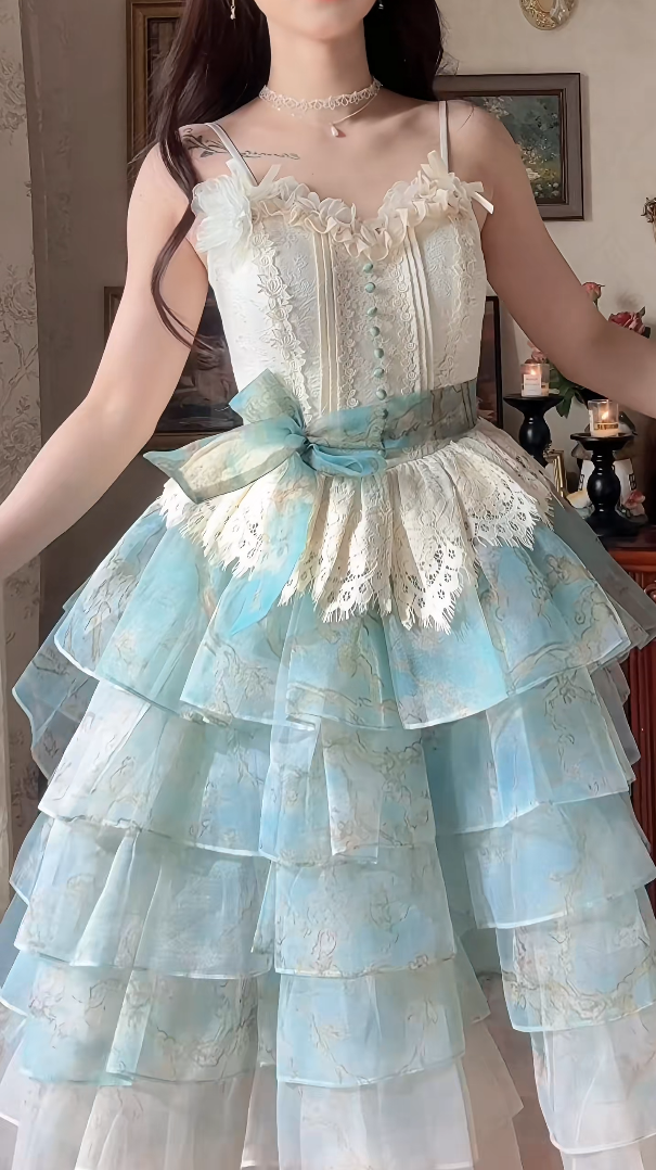 Robe de bal de princesse bustier à volants en satin long, robe de soirée C8117