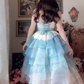 Robe de bal de princesse bustier à volants en satin long, robe de soirée C8117