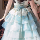 Robe de bal de princesse bustier à volants en satin long, robe de soirée C8117
