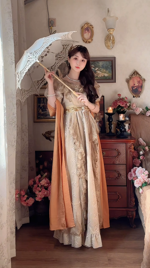Robe de bal de princesse bustier à volants en satin long, robe de soirée C8117