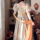 Robe de bal de princesse bustier à volants en satin long, robe de soirée C8117