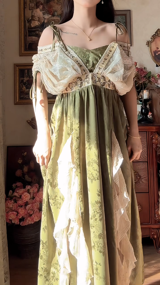 Robe de bal de princesse bustier à volants en satin long, robe de soirée C8117