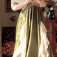 Robe de bal de princesse bustier à volants en satin long, robe de soirée C8117