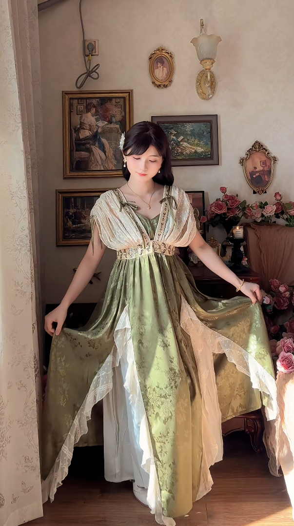 Robe de bal de princesse bustier à volants en satin long, robe de soirée C8117