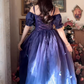 Robe de bal de princesse bustier à volants en satin long, robe de soirée C8117