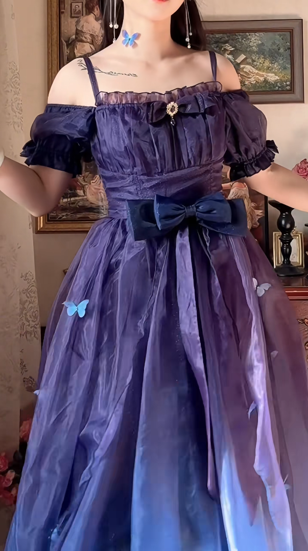 Robe de bal de princesse bustier à volants en satin long, robe de soirée C8117