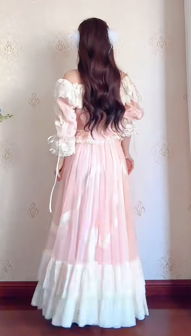 Robe de bal de princesse bustier à volants en satin long, robe de soirée C8117
