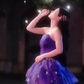 Jolie robe de bal en tulle à décolleté en cœur et longues couches rouges pour les robes de bal Sweet 16 C3210