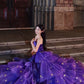 Jolie robe de bal en tulle à décolleté en cœur et longues couches rouges pour les robes de bal Sweet 16 C3210