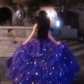 Jolie robe de bal en tulle à décolleté en cœur et longues couches rouges pour les robes de bal Sweet 16 C3210
