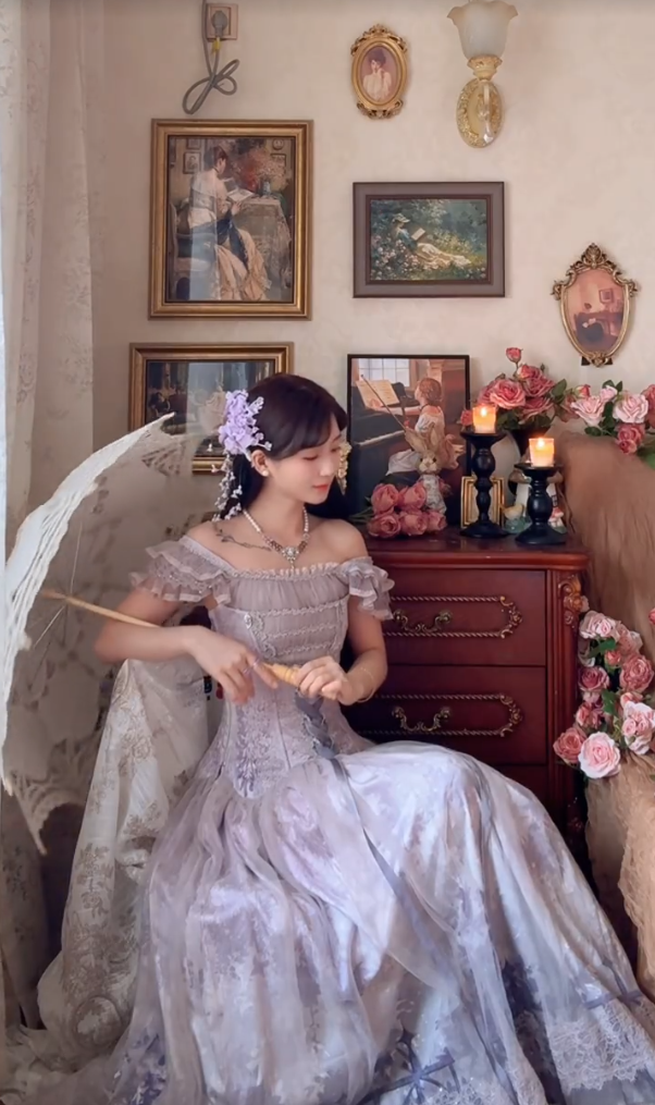 Robe de bal de princesse bustier à volants en satin long, robe de soirée C8117