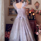Robe de bal de princesse bustier à volants en satin long, robe de soirée C8117