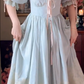 Robe de bal de princesse bustier à volants en satin long, robe de soirée C8117