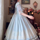 Robe de bal de princesse bustier à volants en satin long, robe de soirée C8117