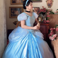Robe de bal de princesse bustier à volants en satin long, robe de soirée C8117