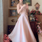Robe de bal de princesse bustier à volants en satin long, robe de soirée C8117