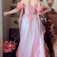 Robe de bal de princesse bustier à volants en satin long, robe de soirée C8117
