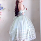 Charming Strapless Mint Green Homecoming Dress Lace Bows A-Line Birthday Dress C8197