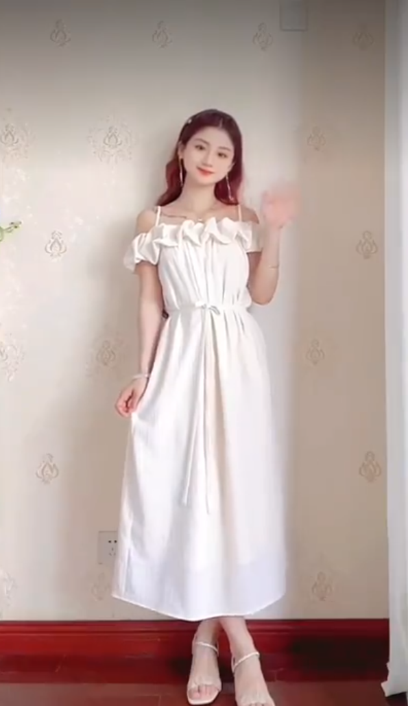 Robe de bal de princesse bustier à volants en satin long, robe de soirée C8117