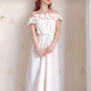 Robe de bal de princesse bustier à volants en satin long, robe de soirée C8117