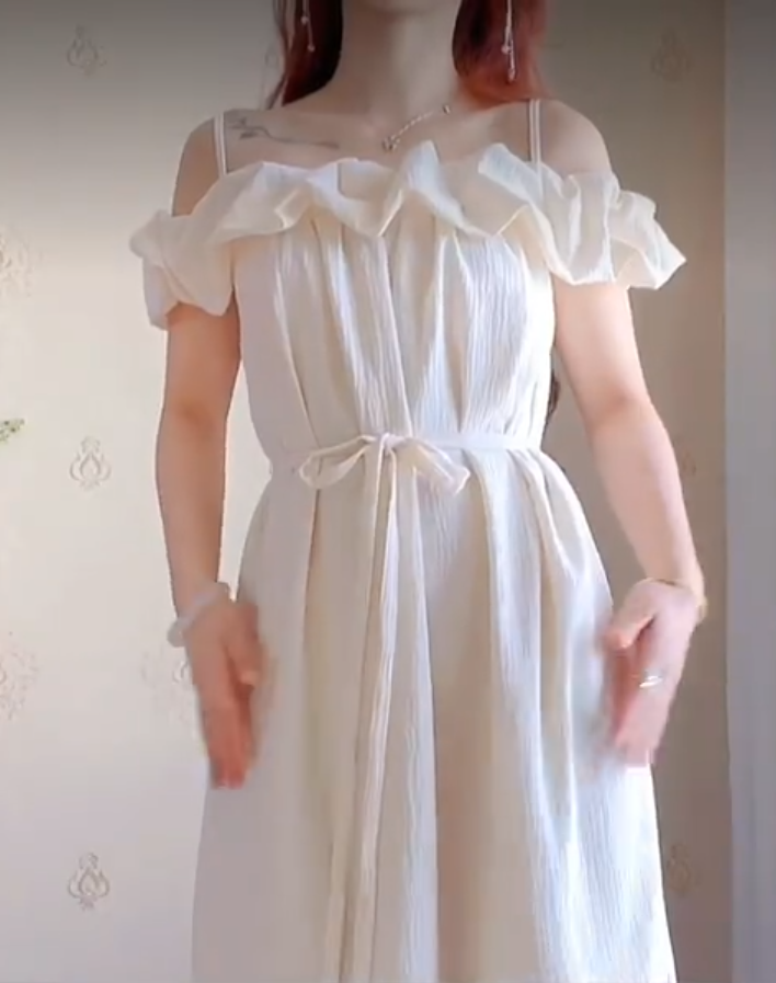 Robe de bal de princesse bustier à volants en satin long, robe de soirée C8117