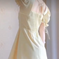 Mini robe de soirée en satin, sans bretelles, sans manches, ligne a, simple, C899
