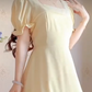 Mini robe de soirée en satin, sans bretelles, sans manches, ligne a, simple, C899