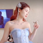 Romantic Strapless Blue Homecoming Dress Lace A-Line Birthday Dress C8202